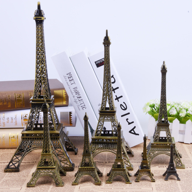 Paris Golden Eiffel Tower Decoration Model Creative Birthday Gift